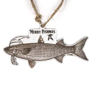 Wood Christmas Ornaments - Mullet Fishmas Ornaments