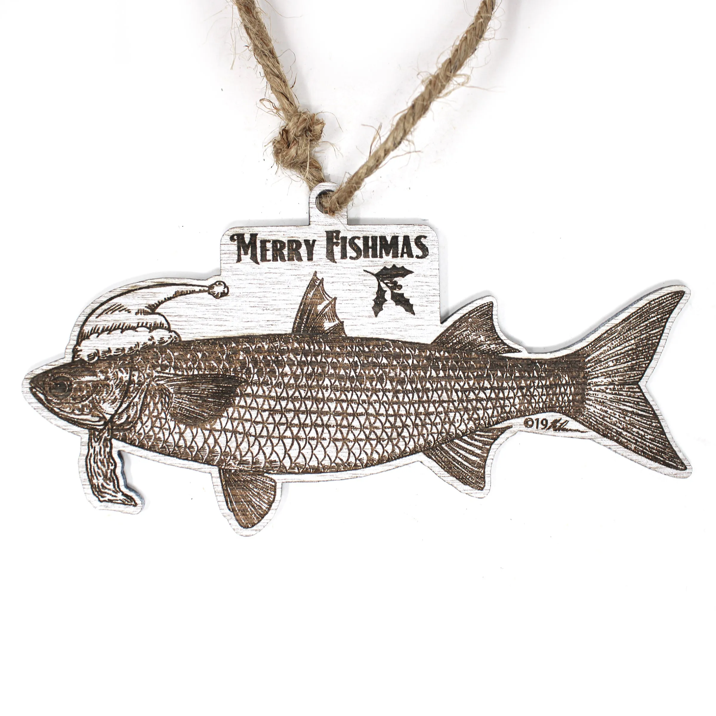 Wood Christmas Ornaments - Mullet Fishmas Ornaments